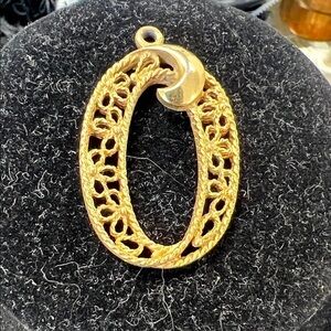 Vintage Elegant Golden pendant by Mamselle